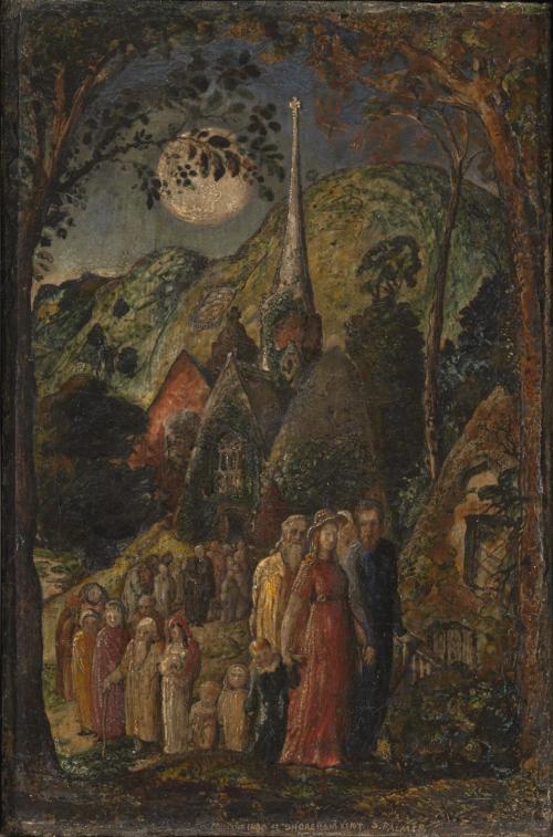 Coming from Evening Church 1830 by Samuel Palmer 1805-1881